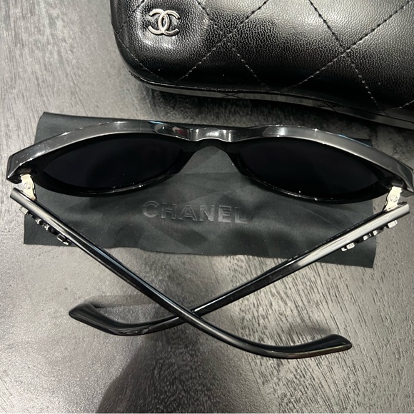 ⭐️💎NWT💎⭐️Chanel Black 5315 CC Pantos Signature Cat-Eye Sunglasses - Picture 4 of 9